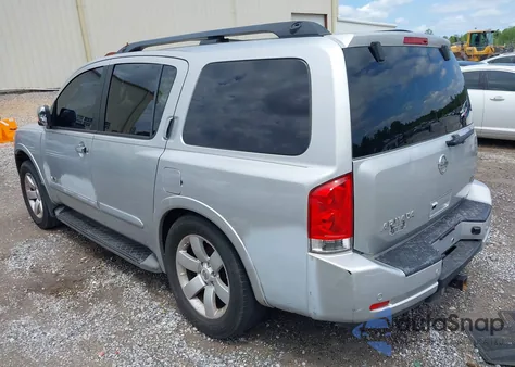 2008 Nissan Armada Le from USA, damaged, VIN 5N1AA08D58N621849